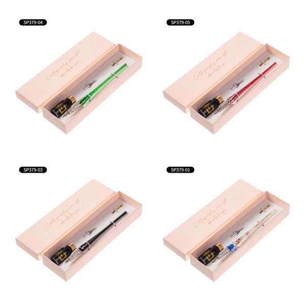 Glass Dip Pen Set 5 color