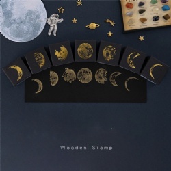 Moon Wood Stamp