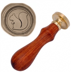 Squirrel Wax Stamp