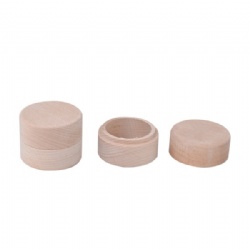 Mini Blank Round Wood Box