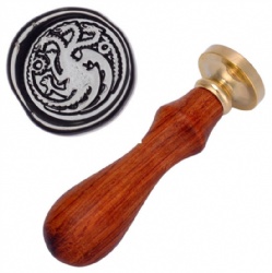 Three Headed Dragon Wax Stamp