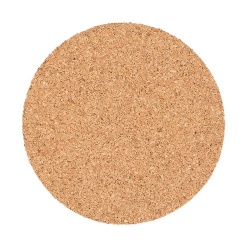 Round Cork Wood Coaster