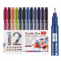 0.5 Micron Graphic Needle Pen Set