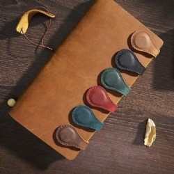 Crazy Horse Genuine Leather Magnetic Bookmarks