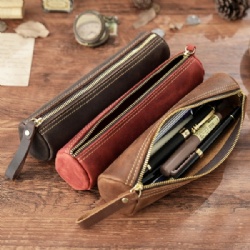 Vintage Genuine Leather Pencil case