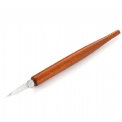Short Wood Handle Glass Pen -4 COLOR
