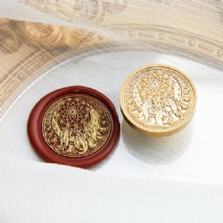 Moon Feather Wax Stamp