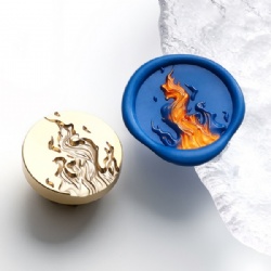 3D Submarine Volcano Wax Stamp