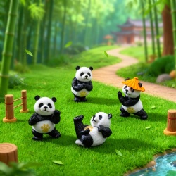 Gongfu Panda Miniatures