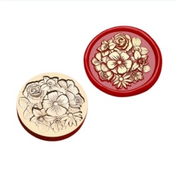 3D Flowers Wax Stamp