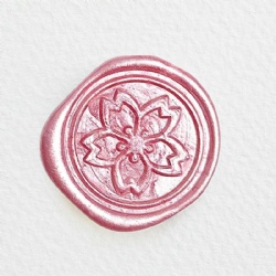 Japanese Sakura Blossom Wax Seal