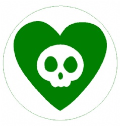 Skull In the Heart Wax Stamp