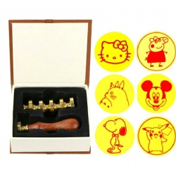 Cat Pikachu Wax Stamp Set