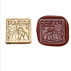 Merry Christmas Snowman Wax Stamp