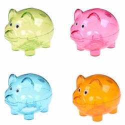 Mini Plastic Piggy Bank